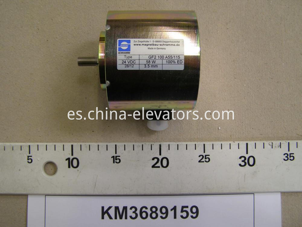 Freno electroimán para escaleras mecánicas KONE KM3689159 Electromagnet Brake for KONE Escalators KM3689159